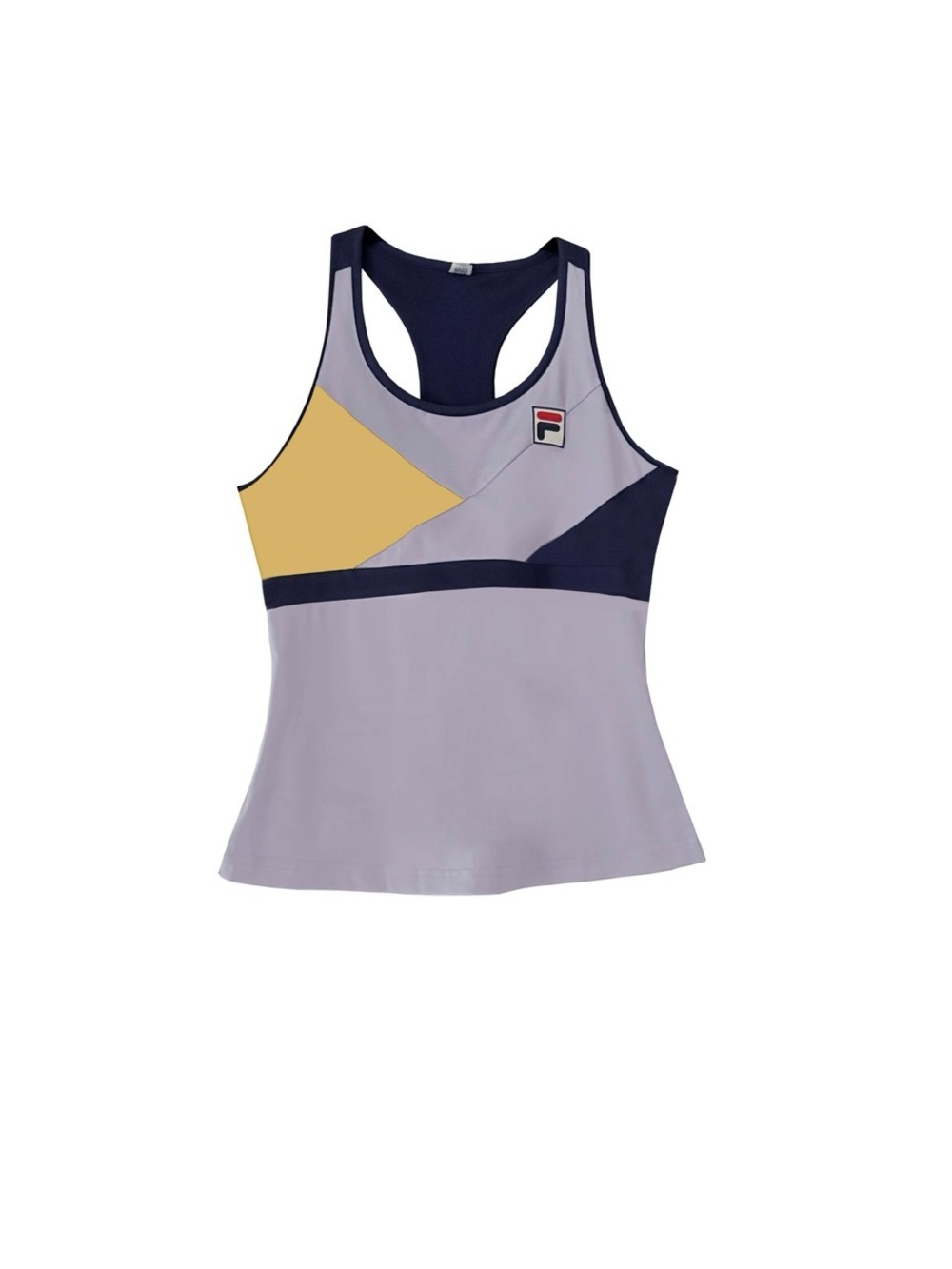 Fila Backspin Lavender & Navy Colorblock Racerback Tank Size Medium